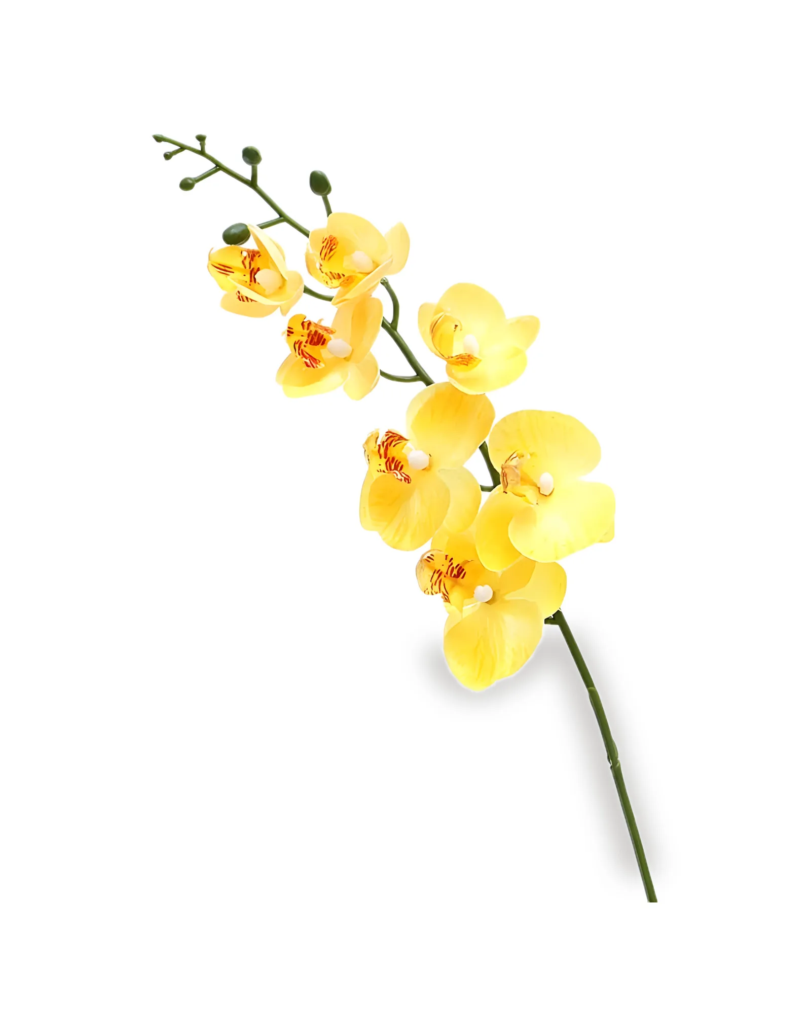 Haste mini orquídea artificial Amarela