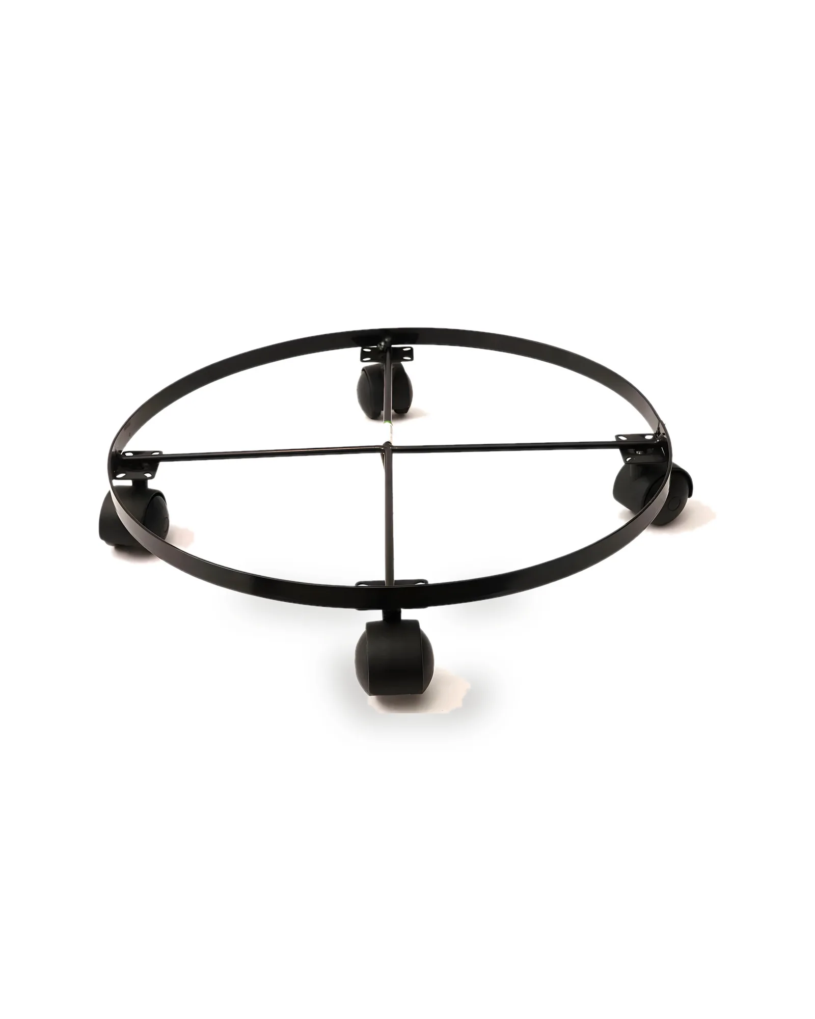 Rodízio / suporte 08 Redondo Ferro Preto (40cm)
