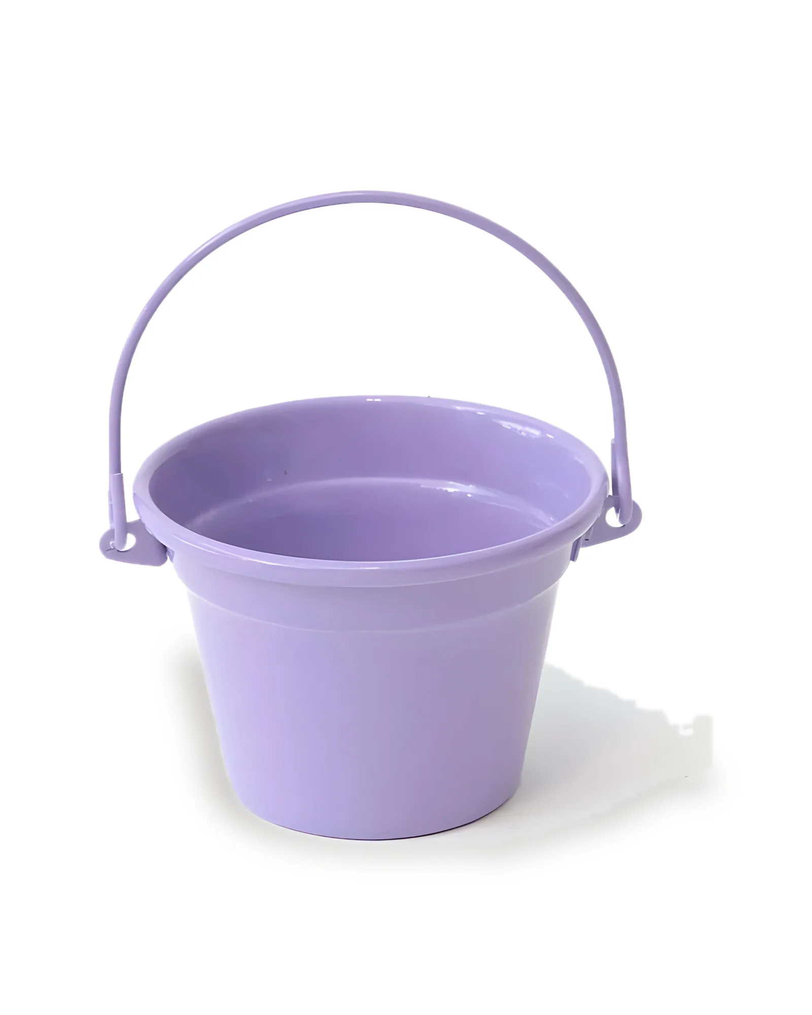 Cachepot Alumínio com Alça Lilás (11X09)