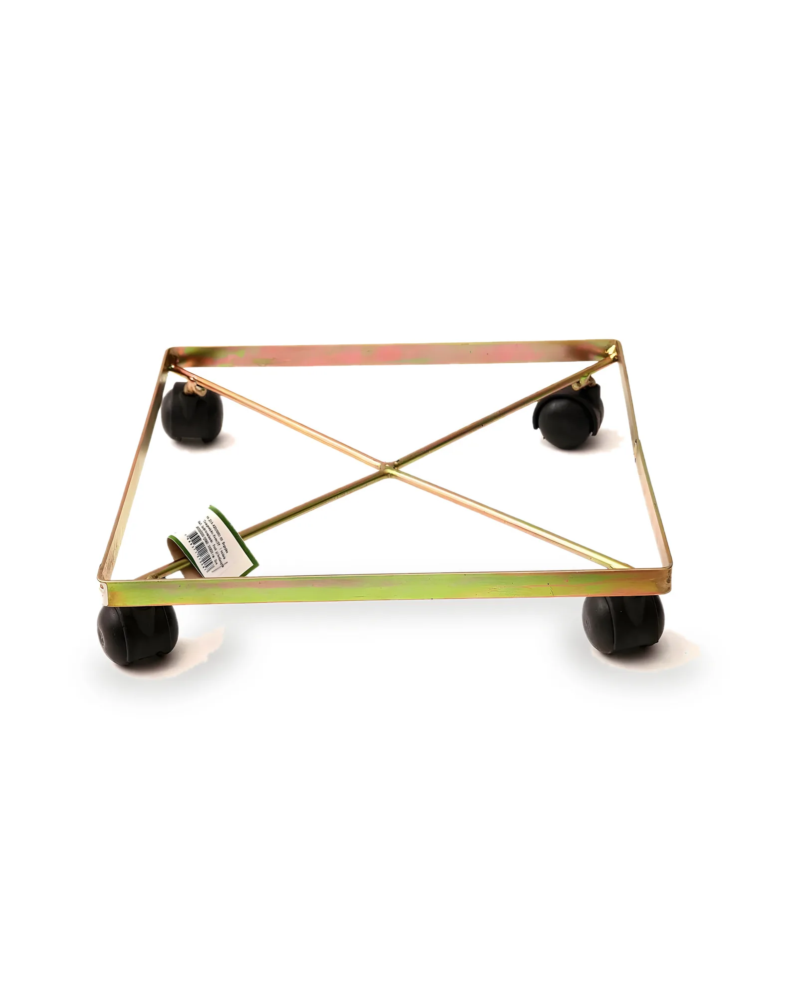 Rodizio Quadrado Ferro Dourado (20x20)