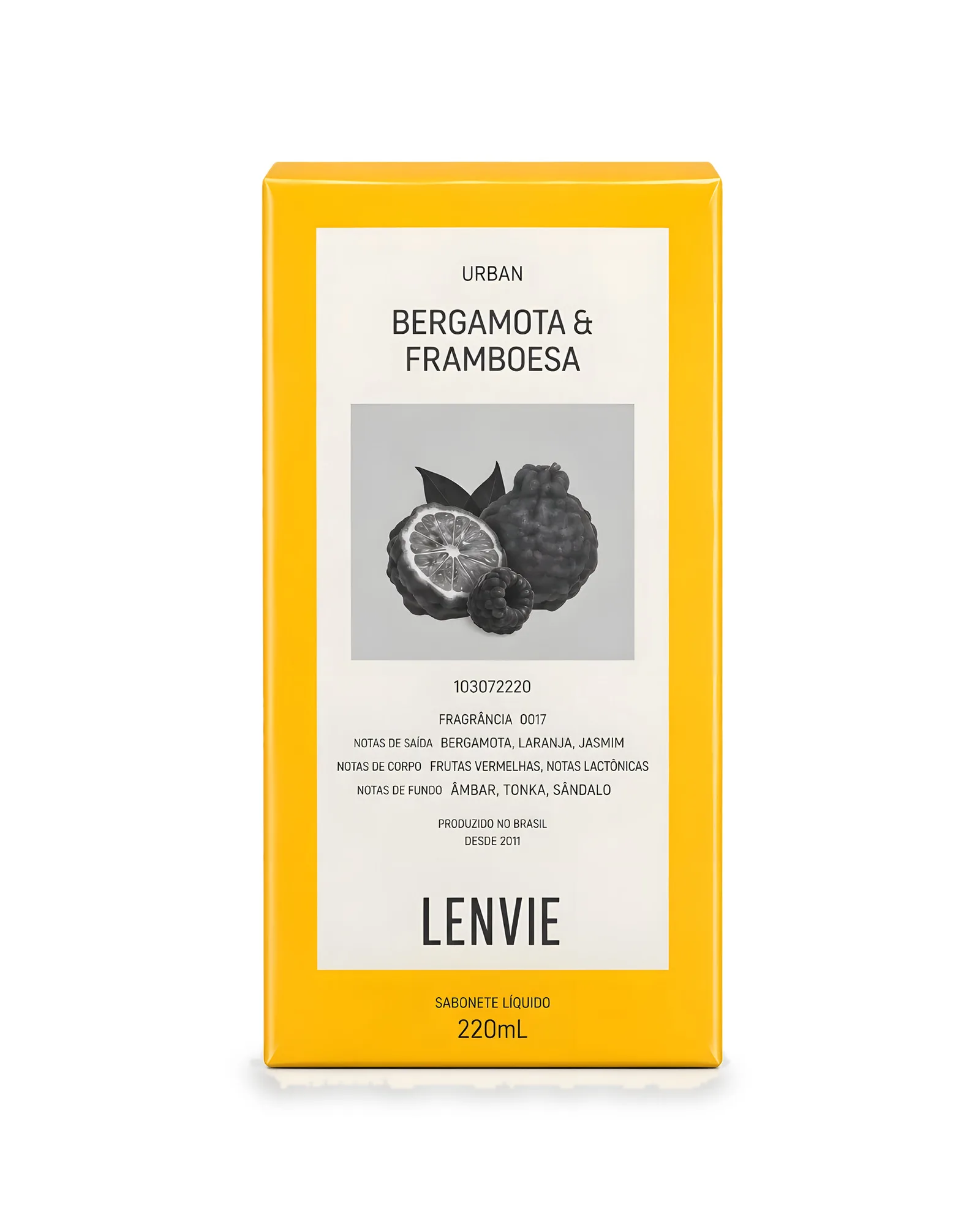 SABÃO LIQUÍDO BERGAMOTA/FRAMBOESA 220ML LP