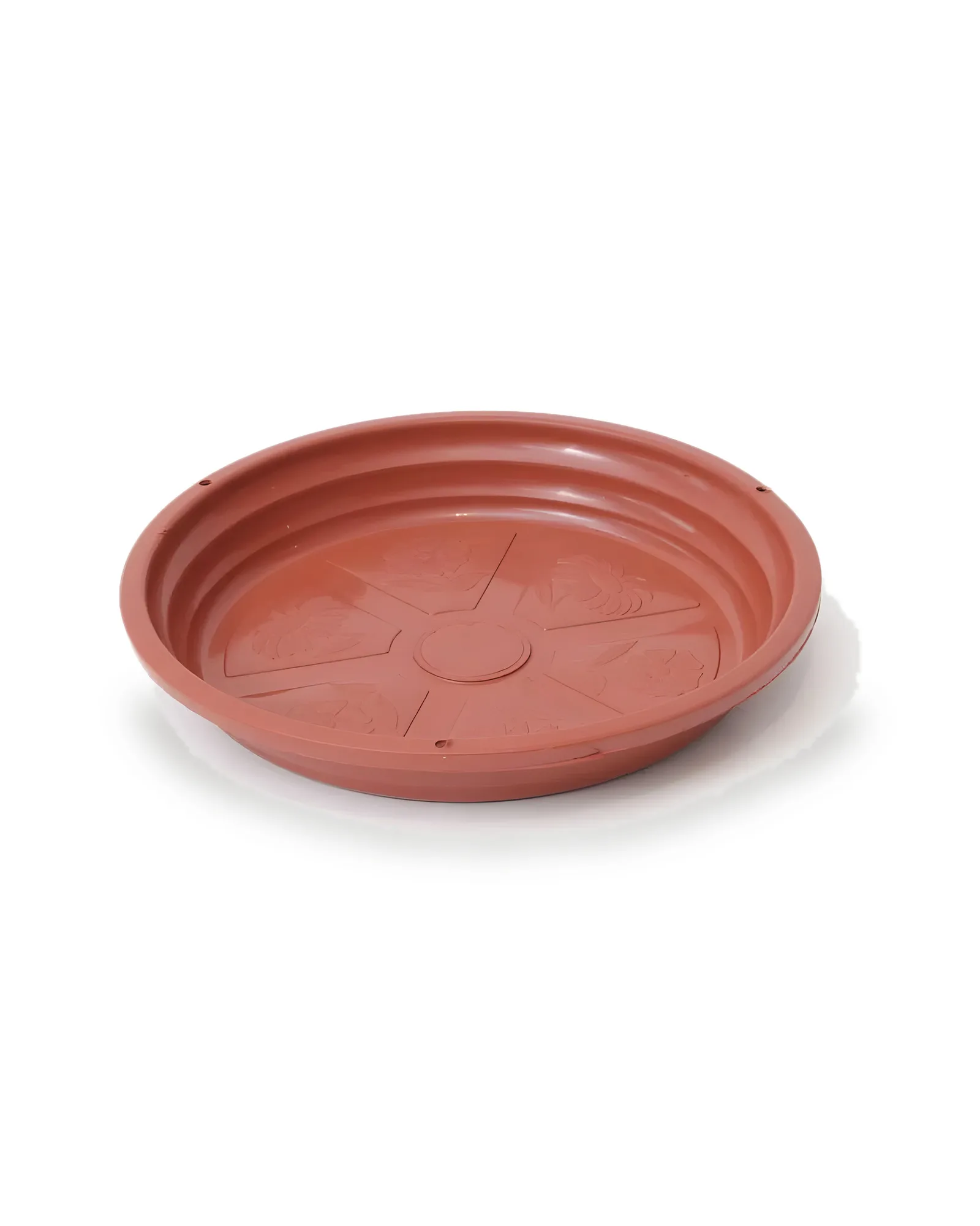Prato Plástico n.5 Marrom (4cm altX26cm diam)