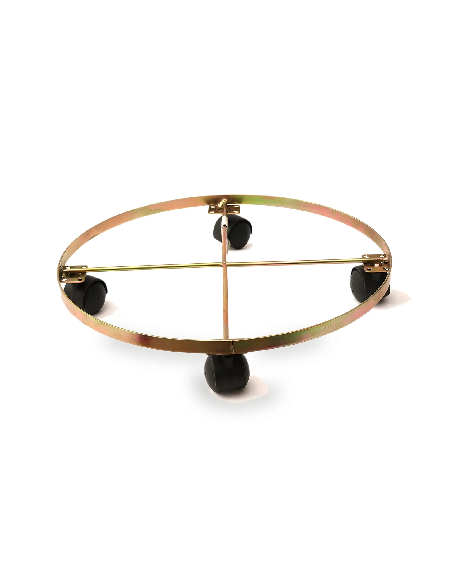 Rodízio / suporte 08 Redondo Ferro Dourado (40cm)