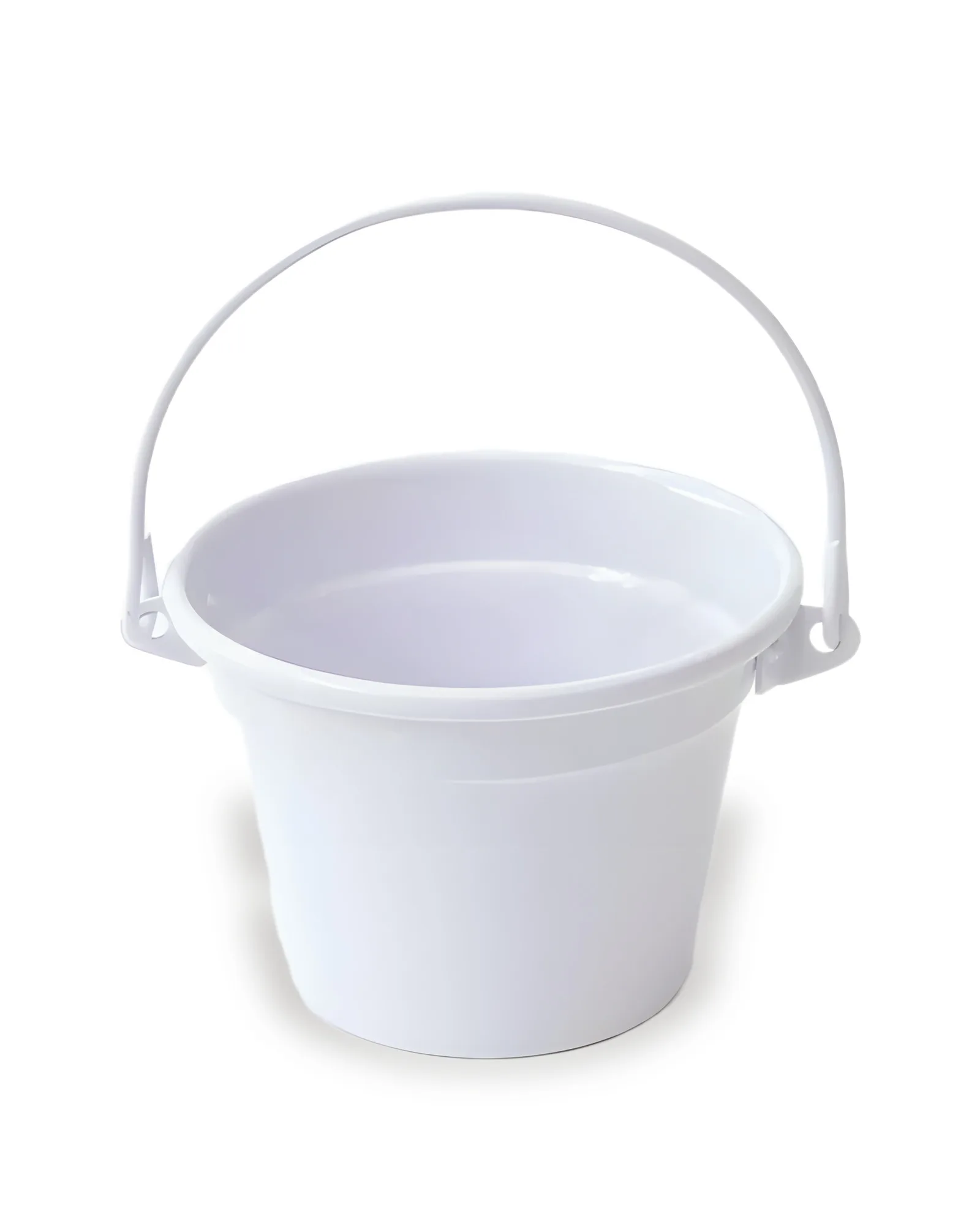 Cachepot Alumínio com Alça Branco (11X09)