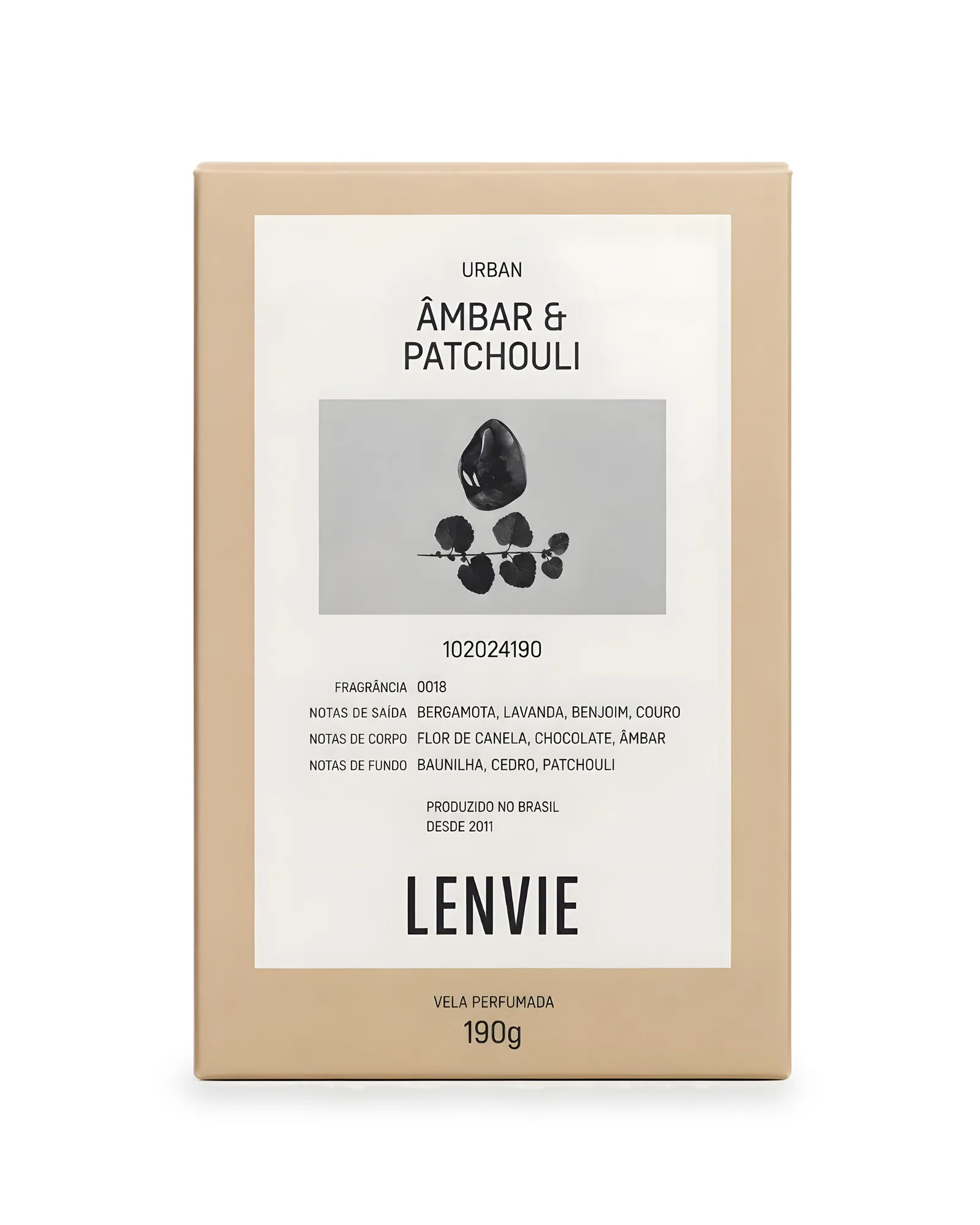 VELA POTE AMBAR/PATCHOULI 190G LP