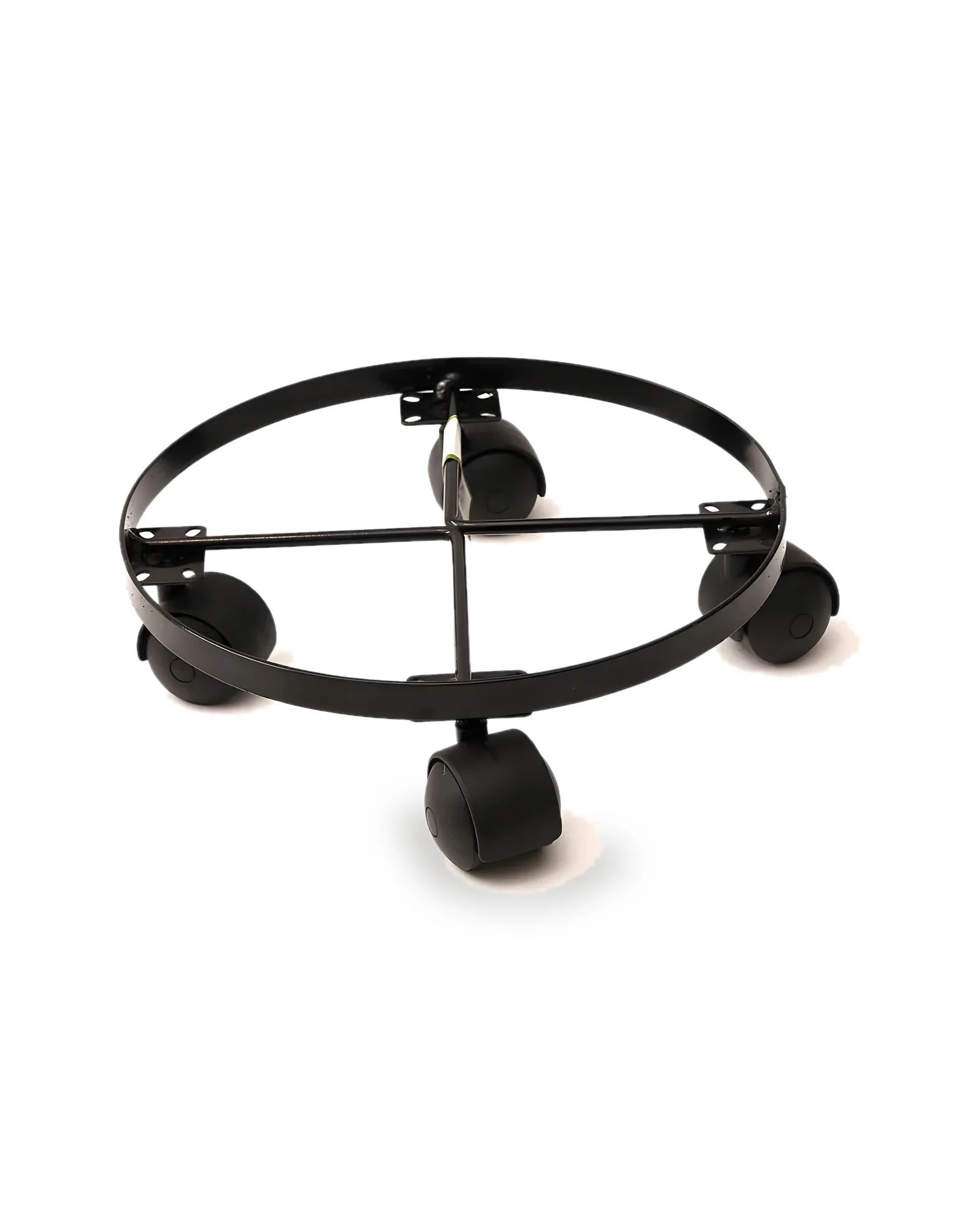 Rodízio / suporte 04 Redondo Ferro Preto (27cm)