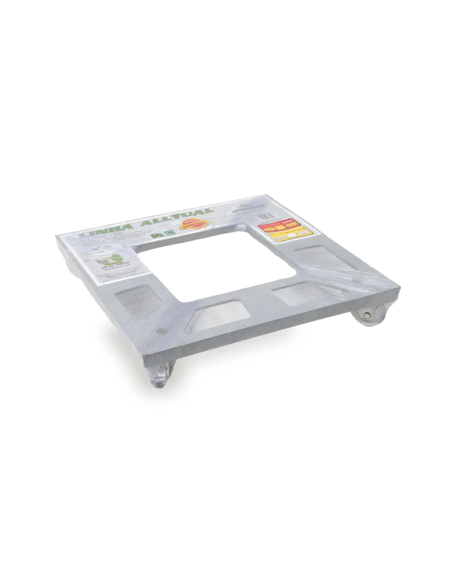 Suporte Quadrado aluminio fundido e Rodas de gel (40x40)
