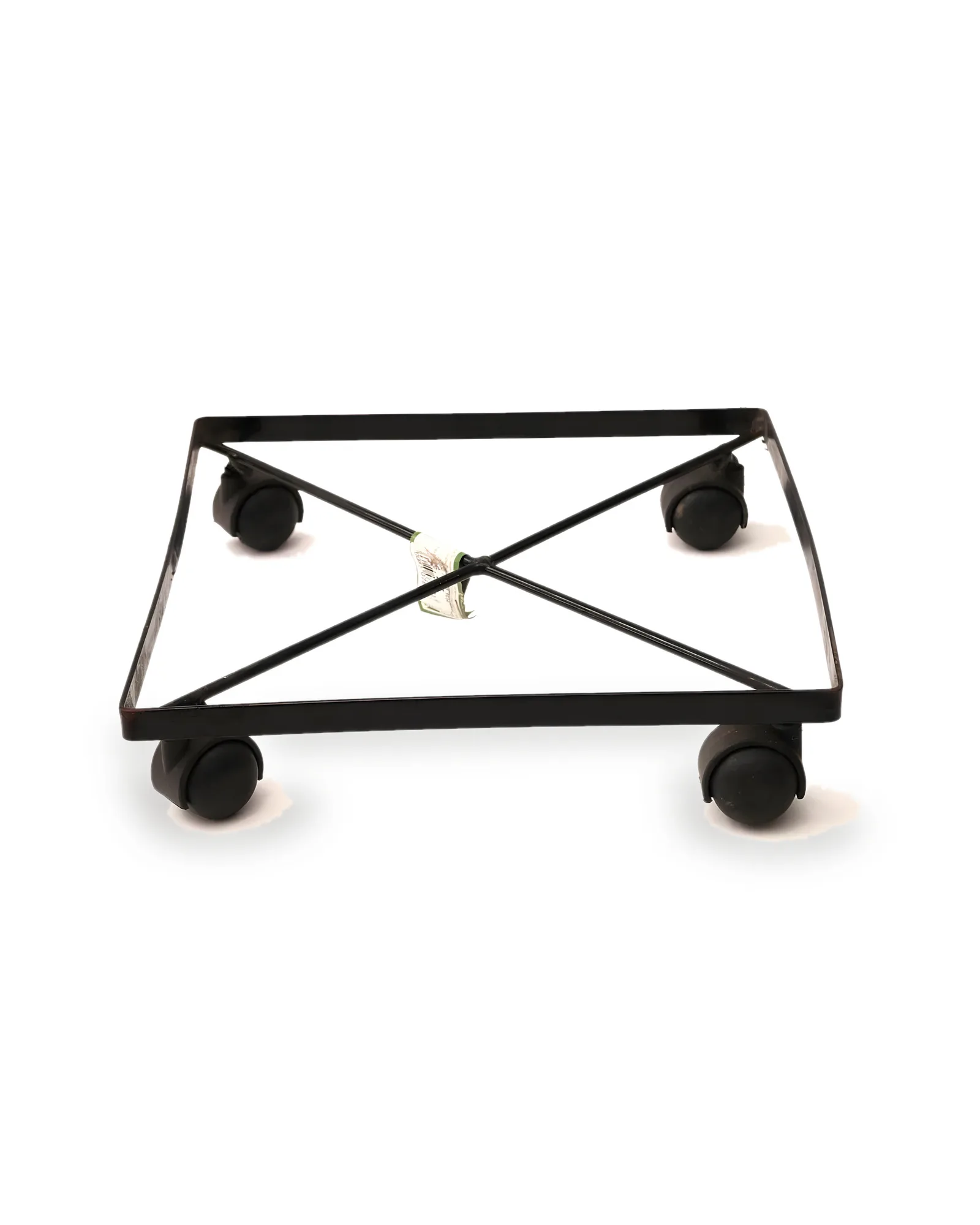 Rodizio / suporte Quadrado Ferro Preto (30x30)