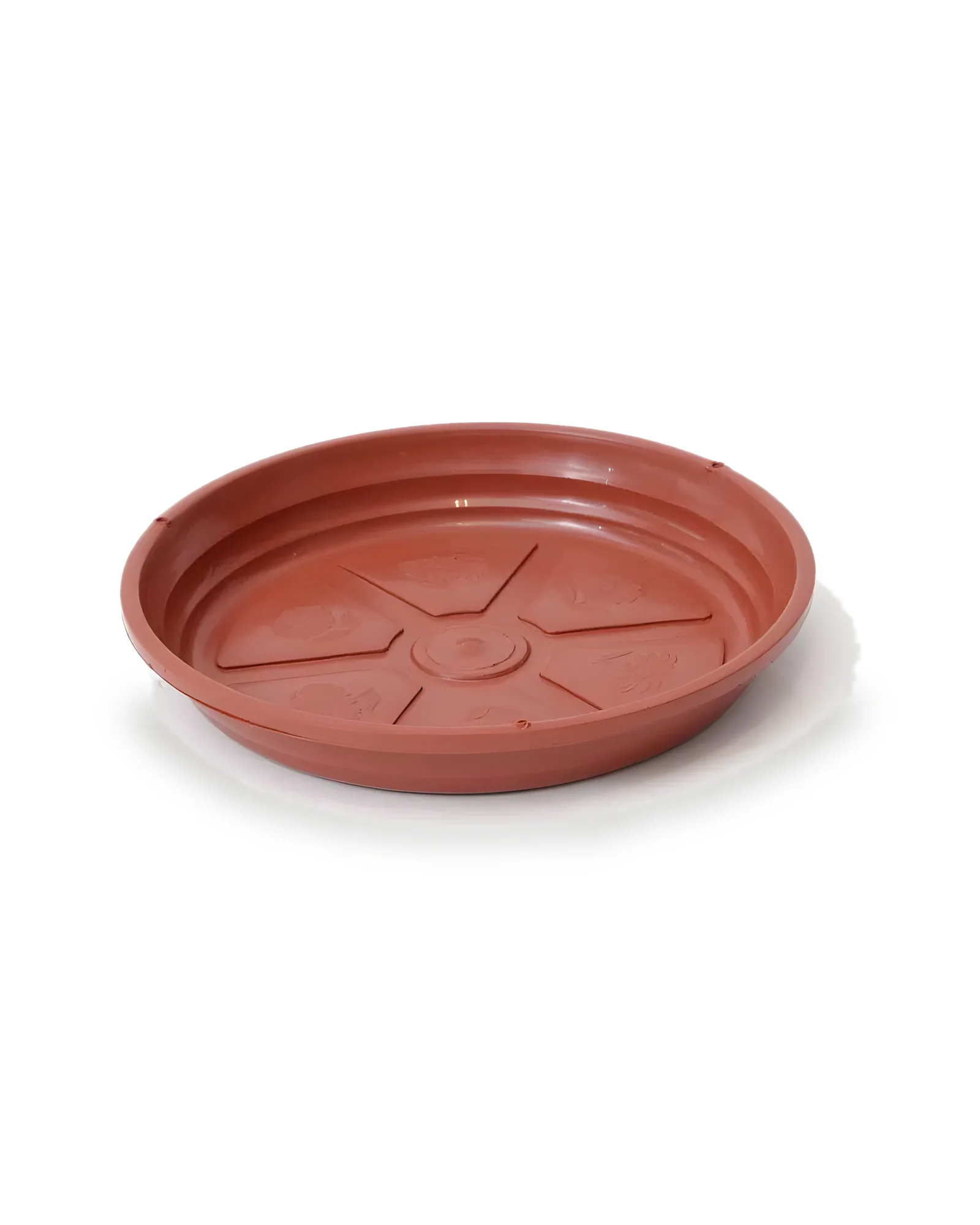 Prato Plástico n.7 Marrom ( 4cm de altura X 29cm diam)
