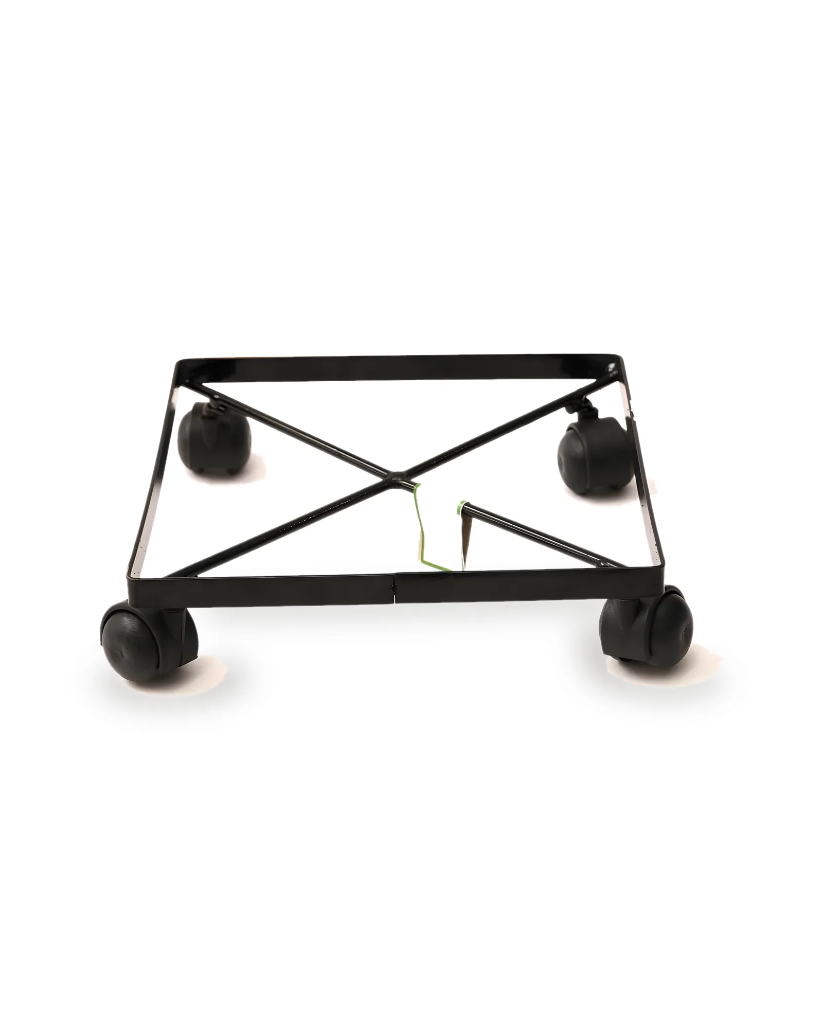 Rodizio / suporte Quadrado Ferro Preto (25x25)