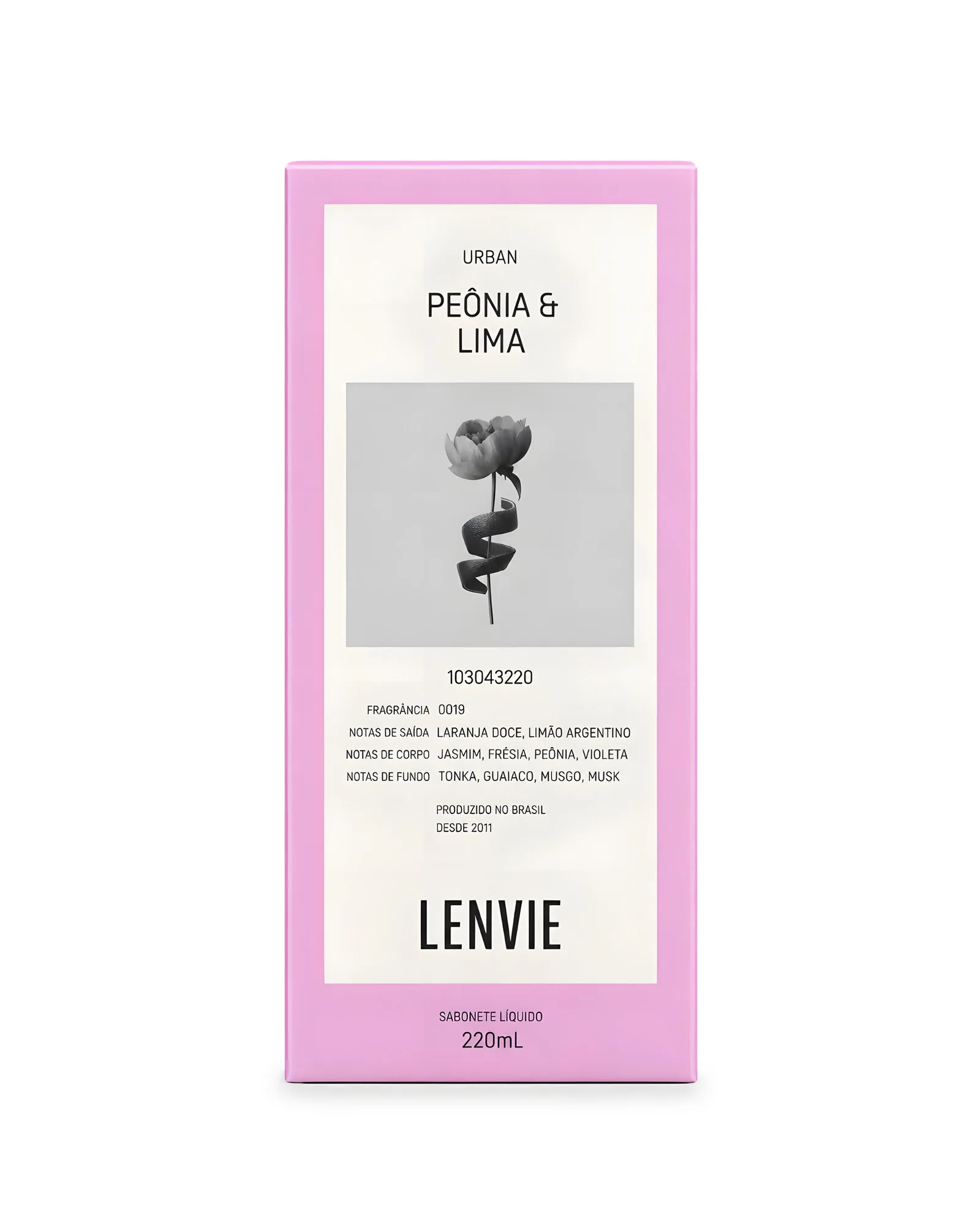 SABÃO LIQUÍDO PEONIA/LIMA 220ML