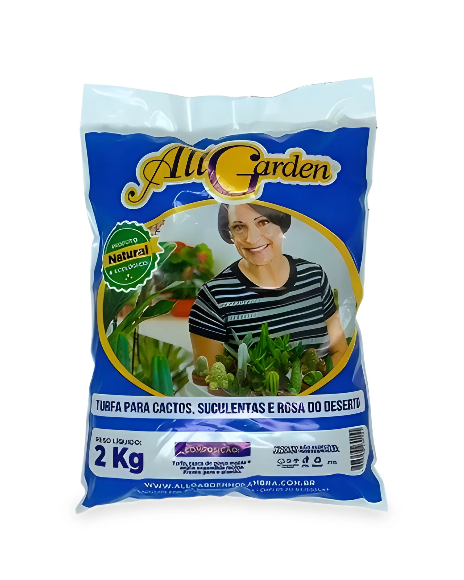 Terra Substrato para Cactos, Suculentas e Rosa do Deserto All Garden 2Kg