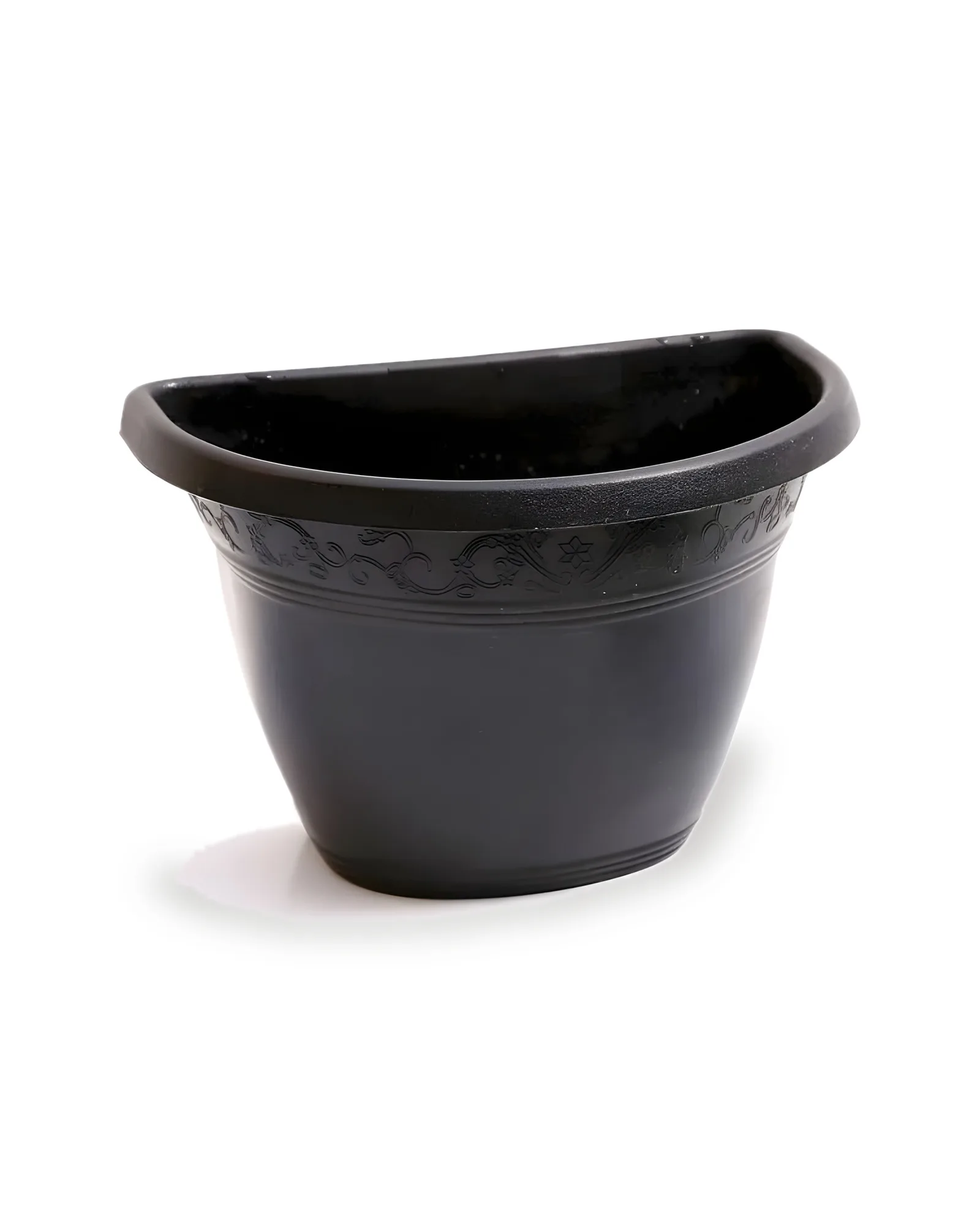 vaso parede plástico 23 preto (24x17x17)