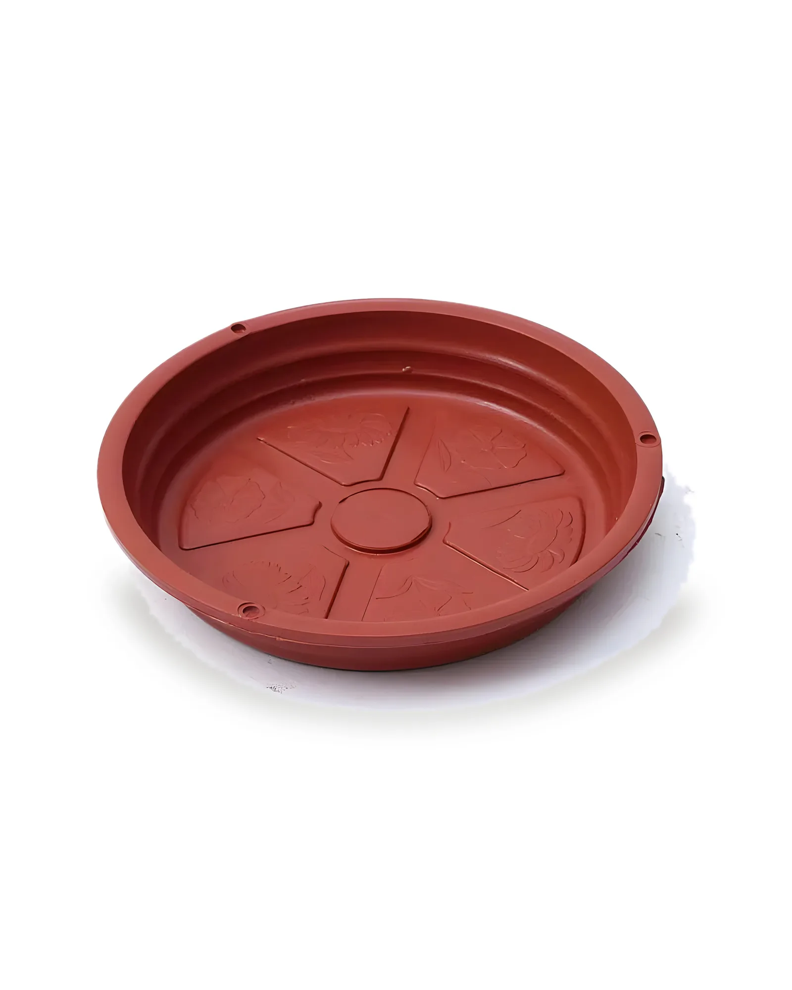 Prato Plástico n.1,5 Marrom (2cm altX17 cm diam)