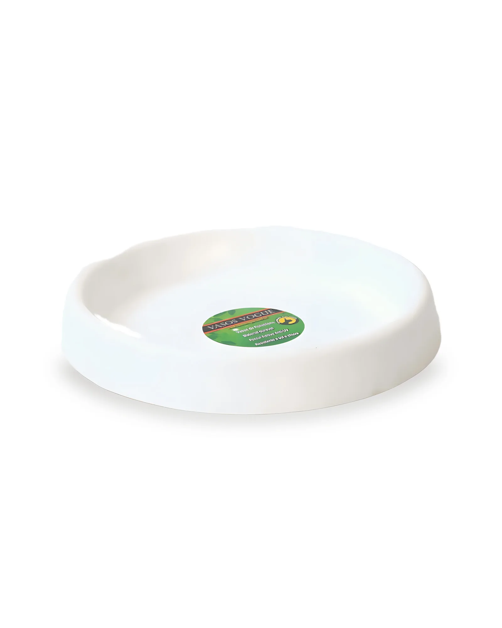 Prato Redondo 1 Branco (23cm)