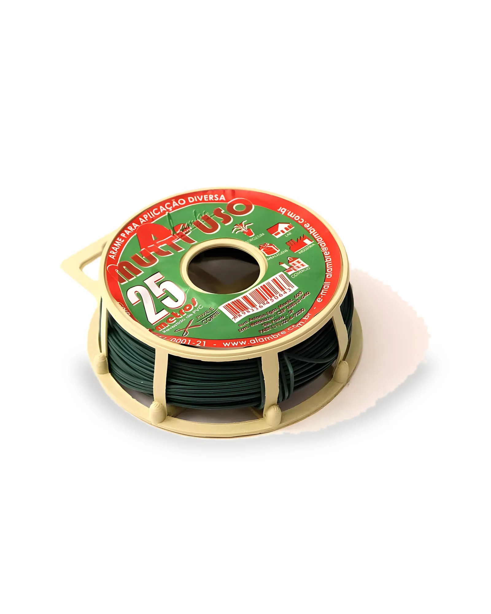 Arame Multi Uso F26 Com PVC Verde (25m)