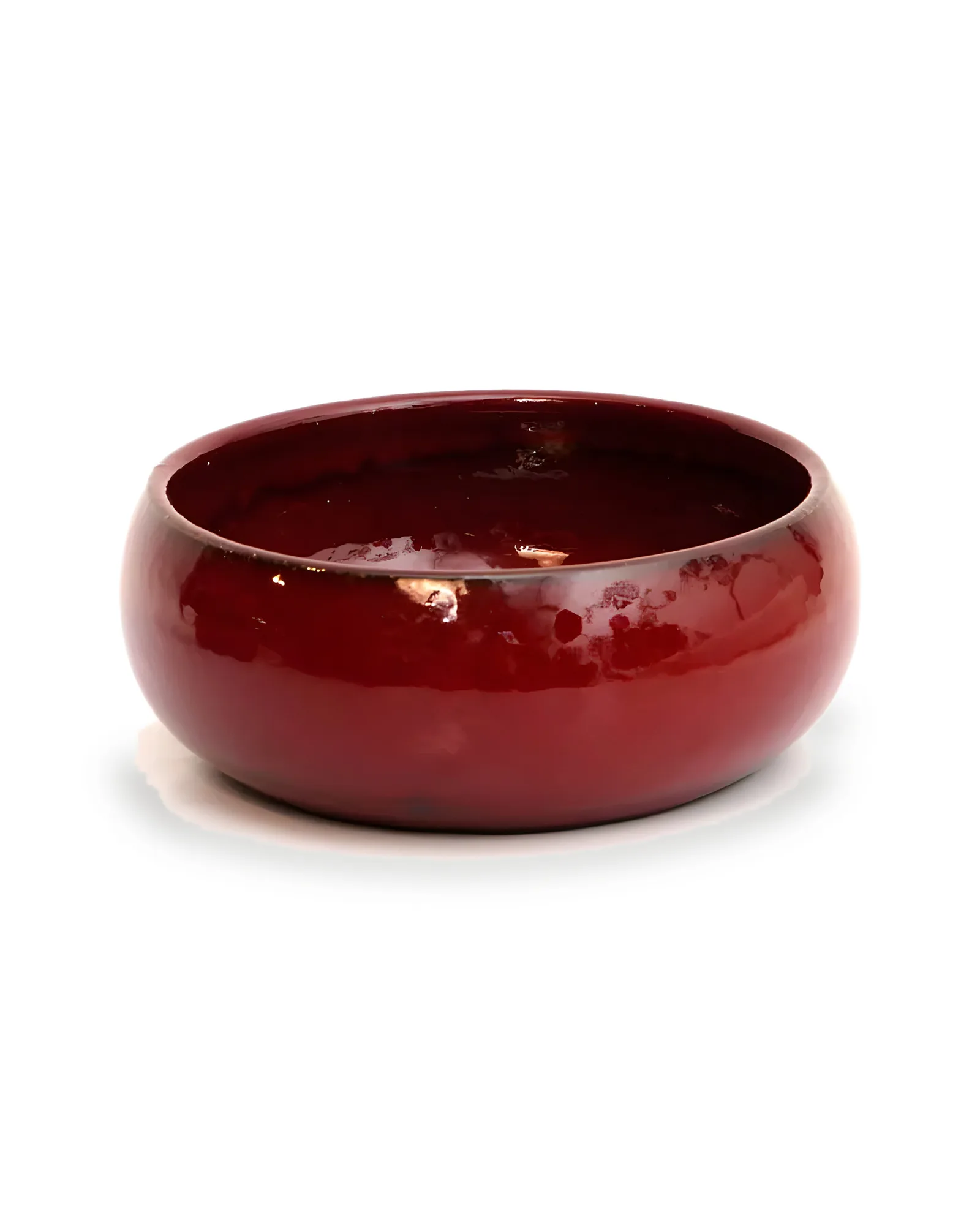 Cuia Cerâmica Vermelho Ruby 3 (25x10)