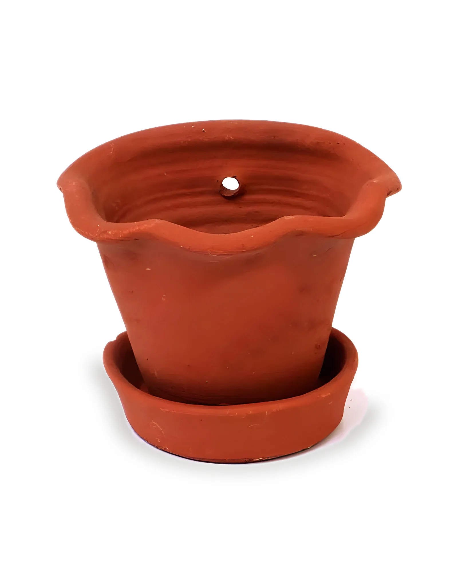 Vaso Parede Babado Com Prato 1 (14 alt x15 larg)