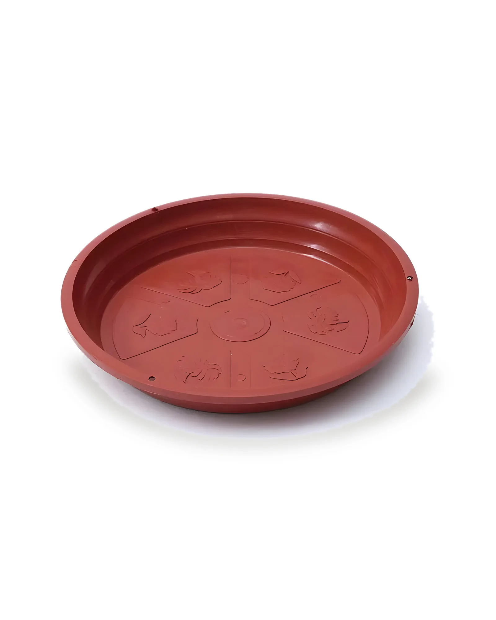 Prato Plástico n.3 Marrom(3cm alt X 21cm diam)