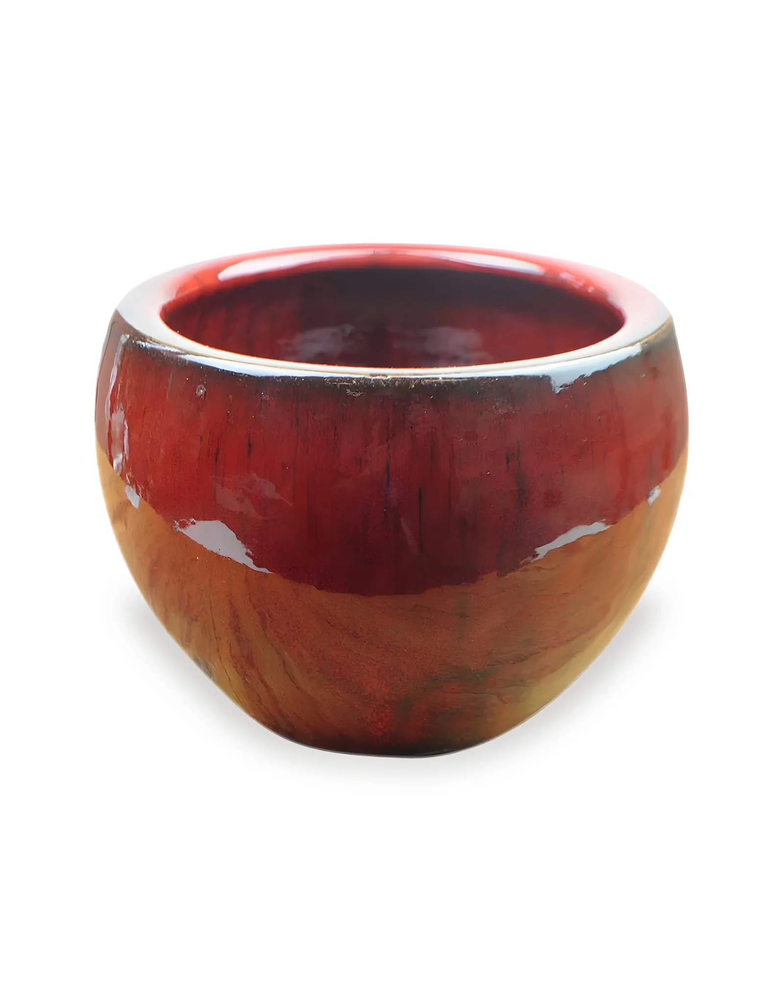 Cachepot coquinho 2 em Cerâmica Vermelho (14x20)