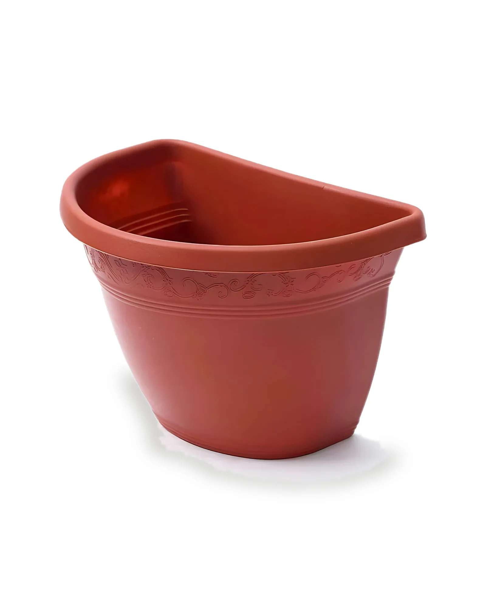 Vaso Vicenza Parede Plástico Marrom (23cm)