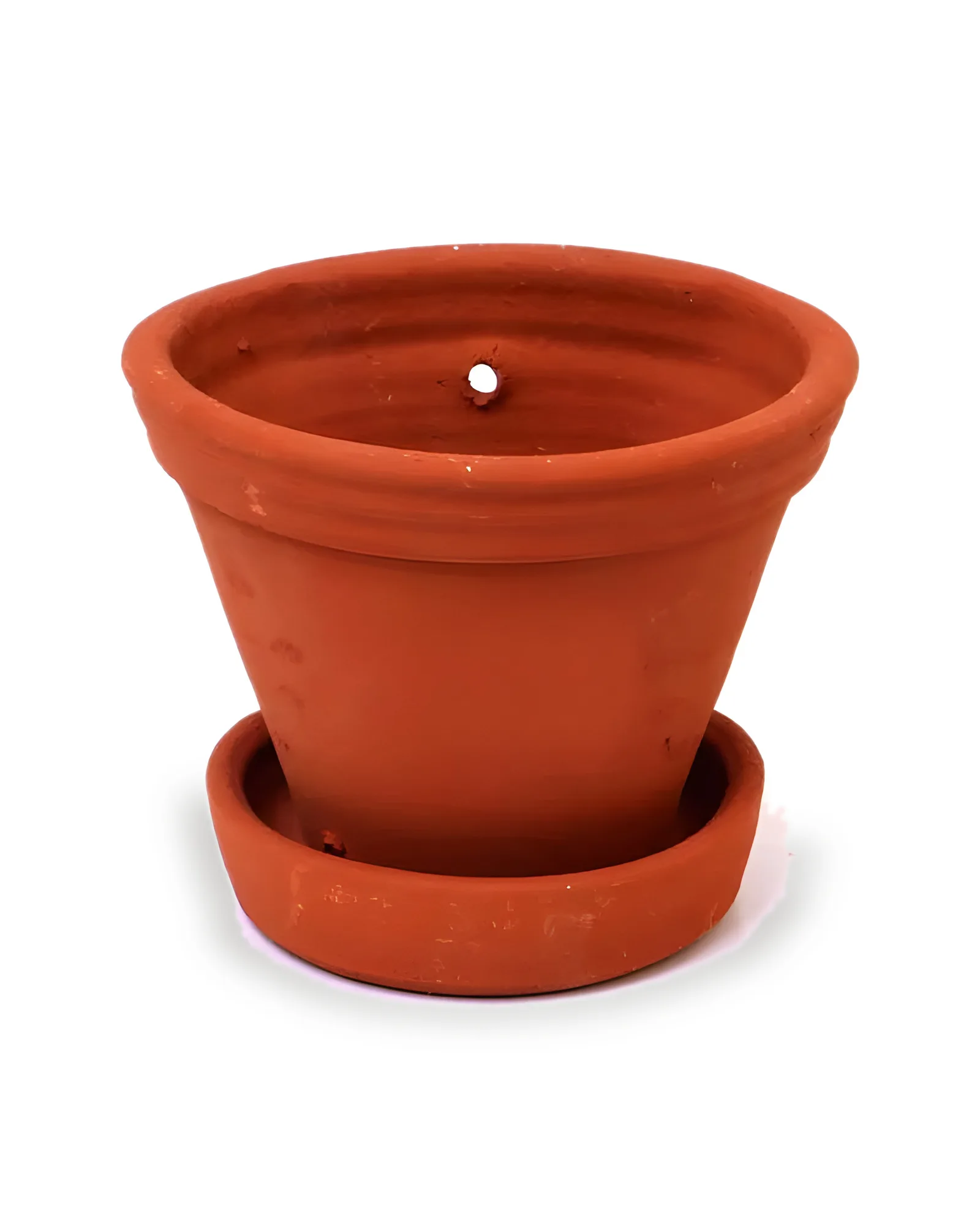 Vaso Parede Liso Com Prato N.2 (16x16x20)