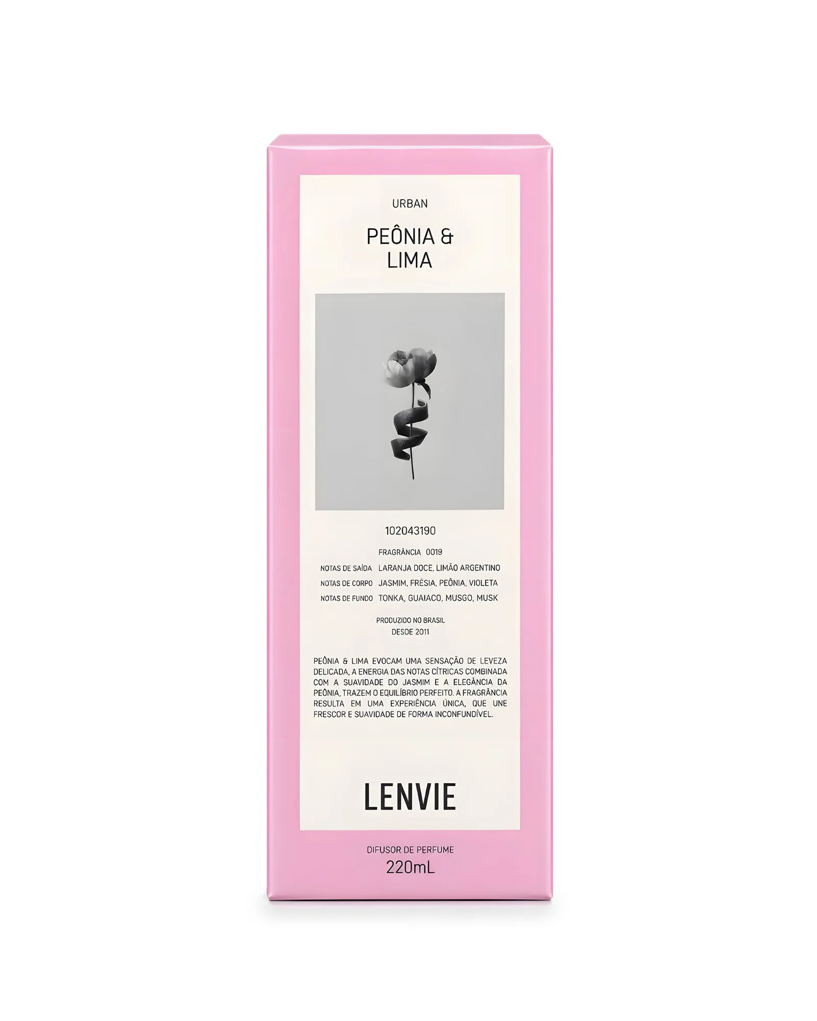 DIFUSOR PERFUME PEONIA/LIMA 220ML LP