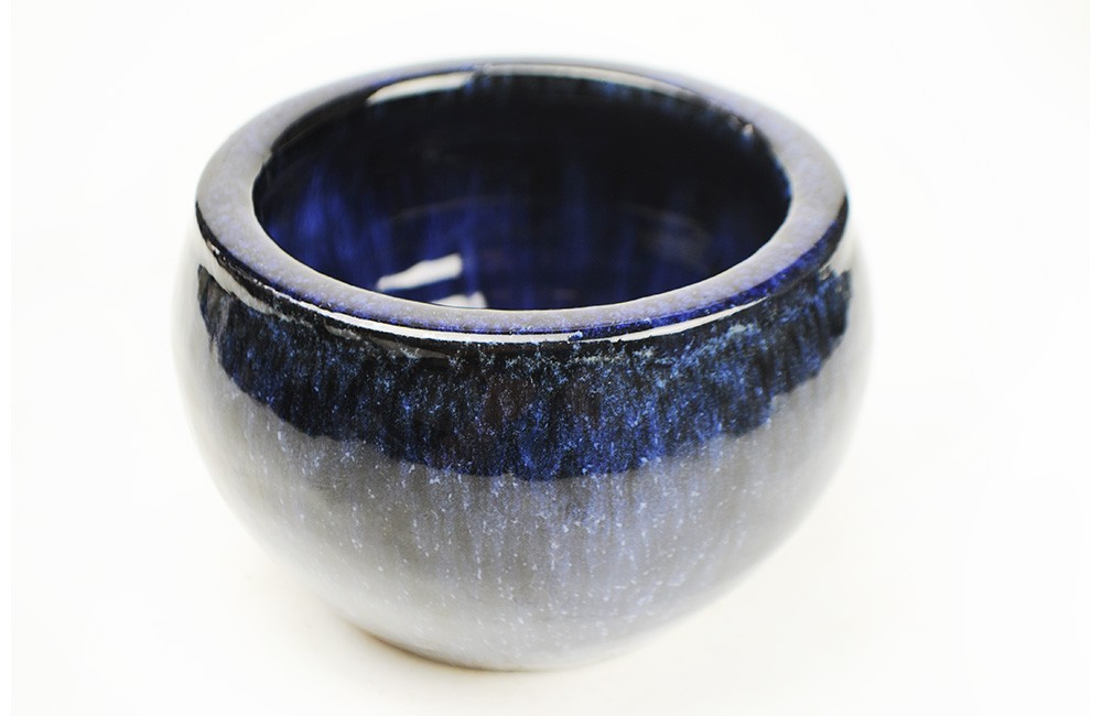 Cachepot coquinho 1 em Cerâmica Azul (10x15)