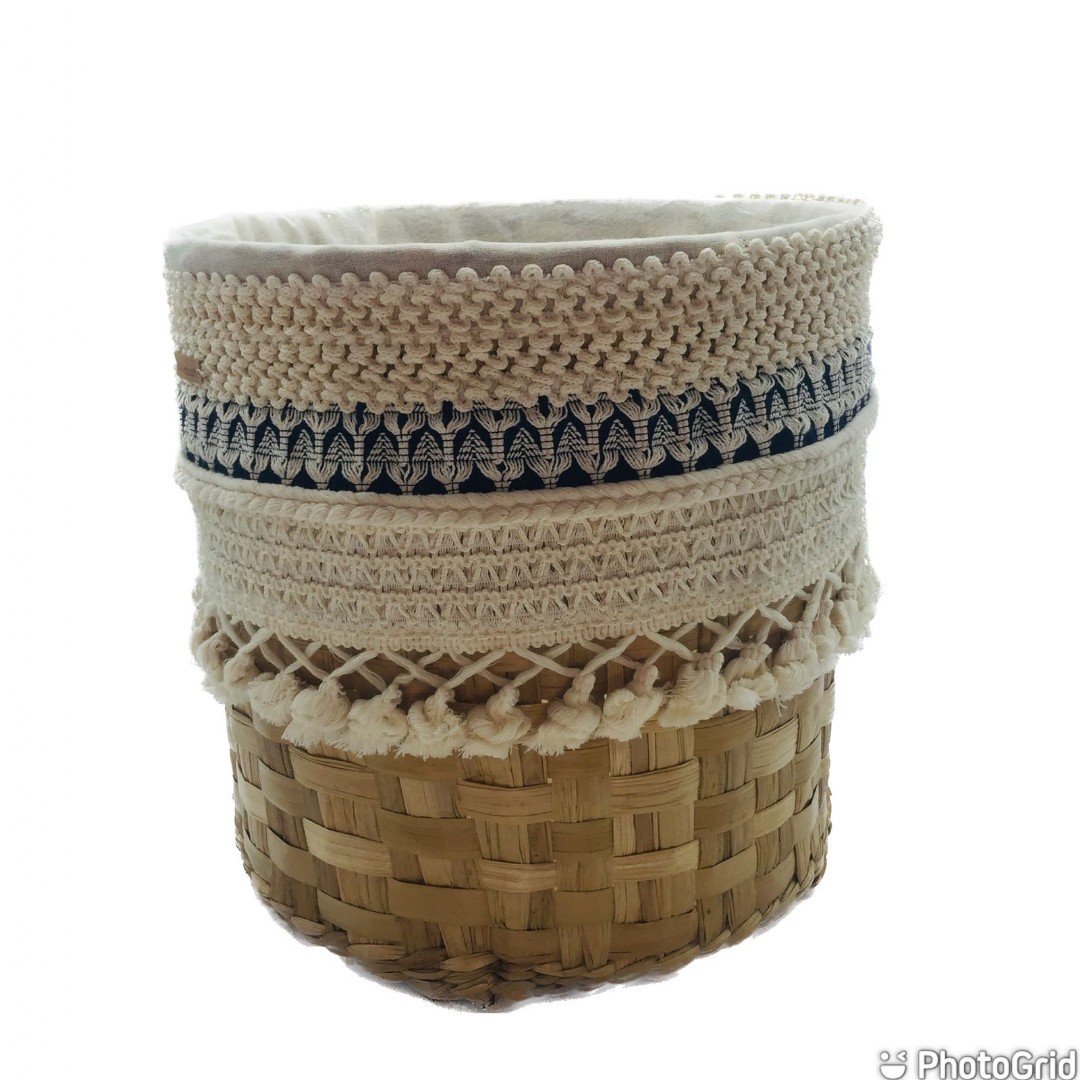 CESTA TRAMADA 30X30 CSTM LUNA M SC