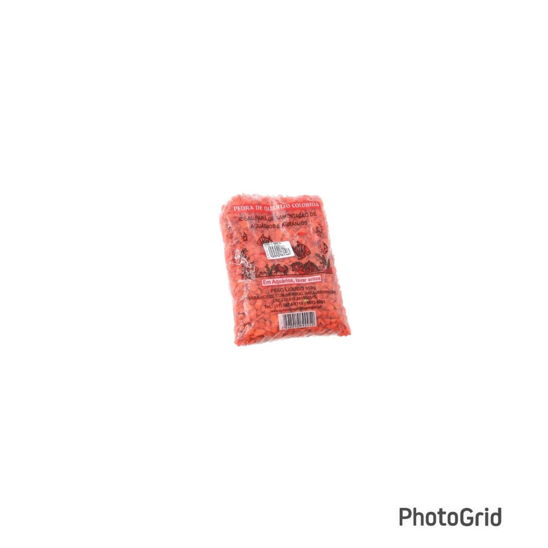 Pedra para decoração Colorida Laranja (950 gr)