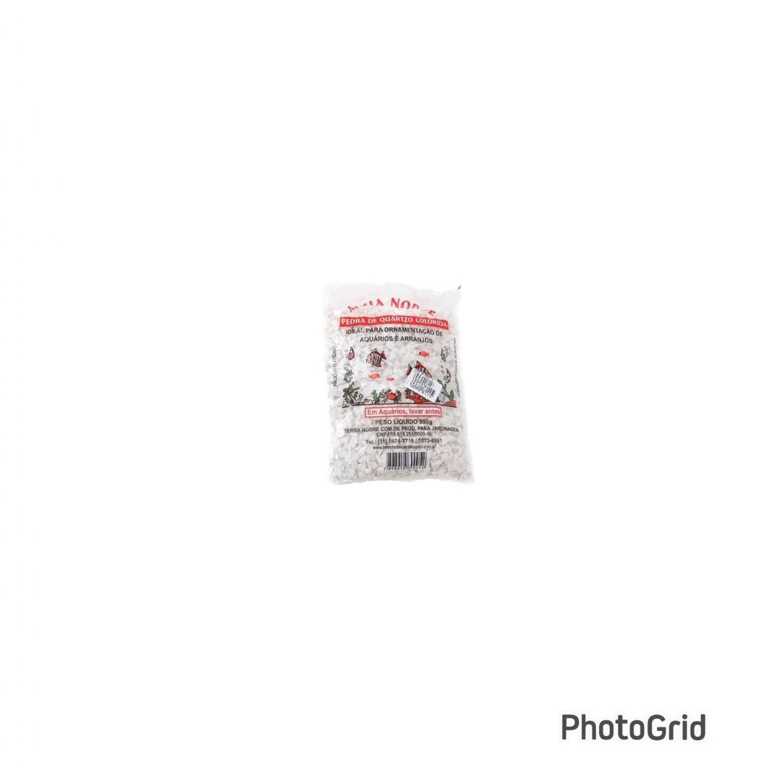 Pedra para decoração Colorida Branca (950gr)