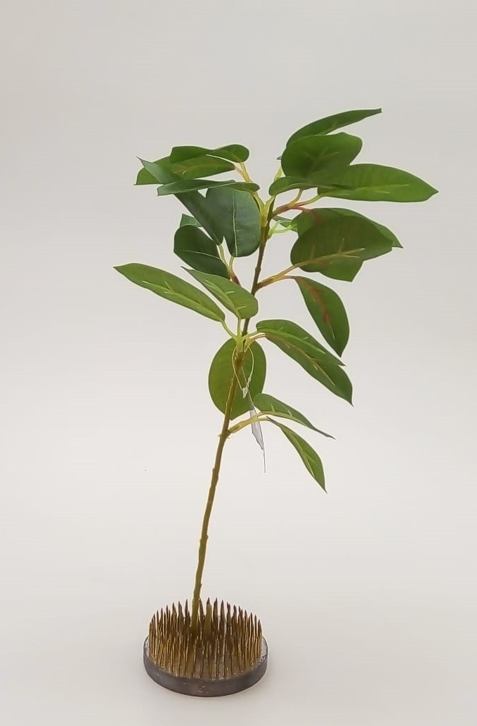 HASTE FOLHAS VERDES 40CM
