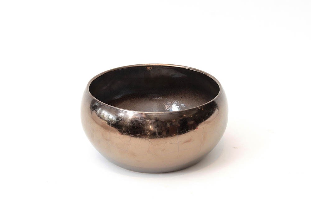 Bacia Cerâmica Loran Ouro (25x12)