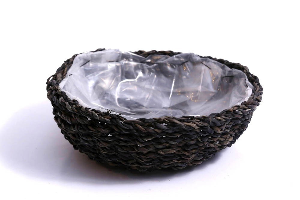Cesto de erva marinha desidratada preto(14x41)