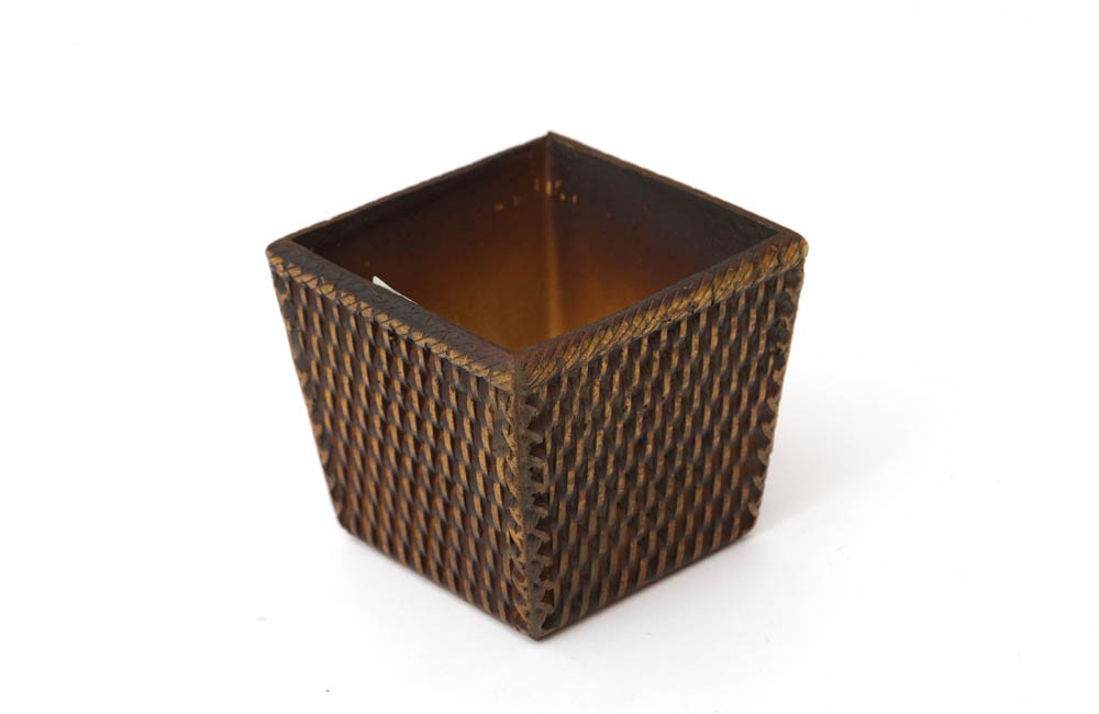 Cachepot Quadrado Poliuretano (12x10,5)