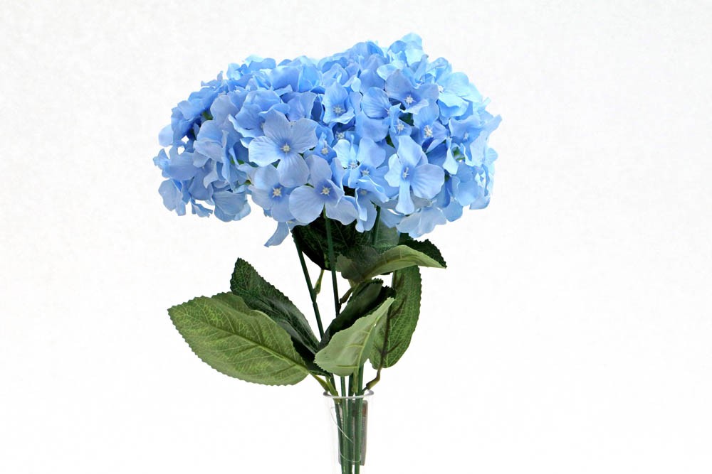 Bouquet Hortência artificial Azul Claro (47cm) :: Net Shop Garden
