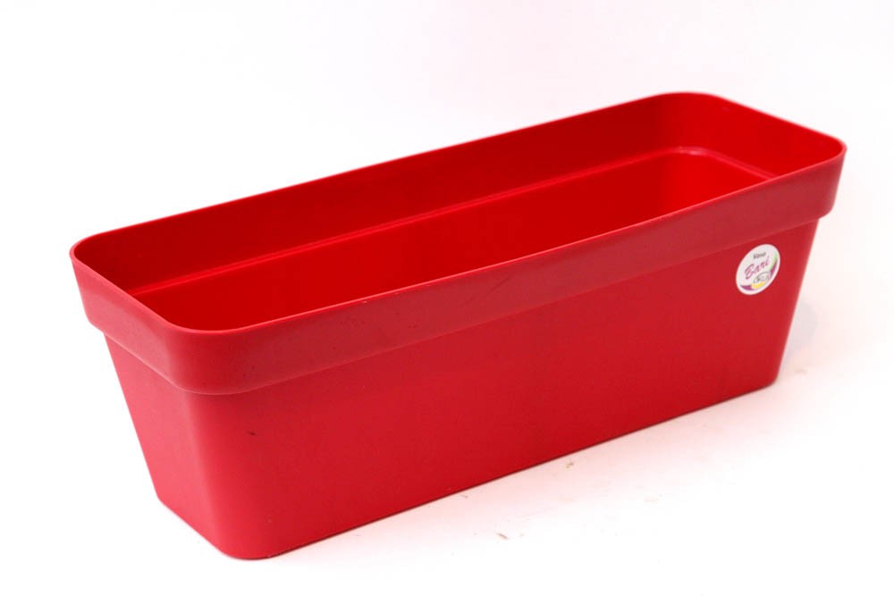 Jardineira Plástico Vermelho (49,5x18,3)