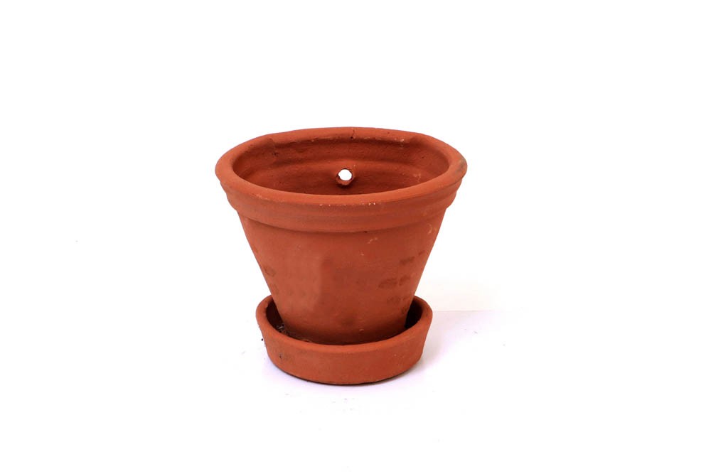 Vaso Parede Liso Com Prato N.1 (13x15,5x11)