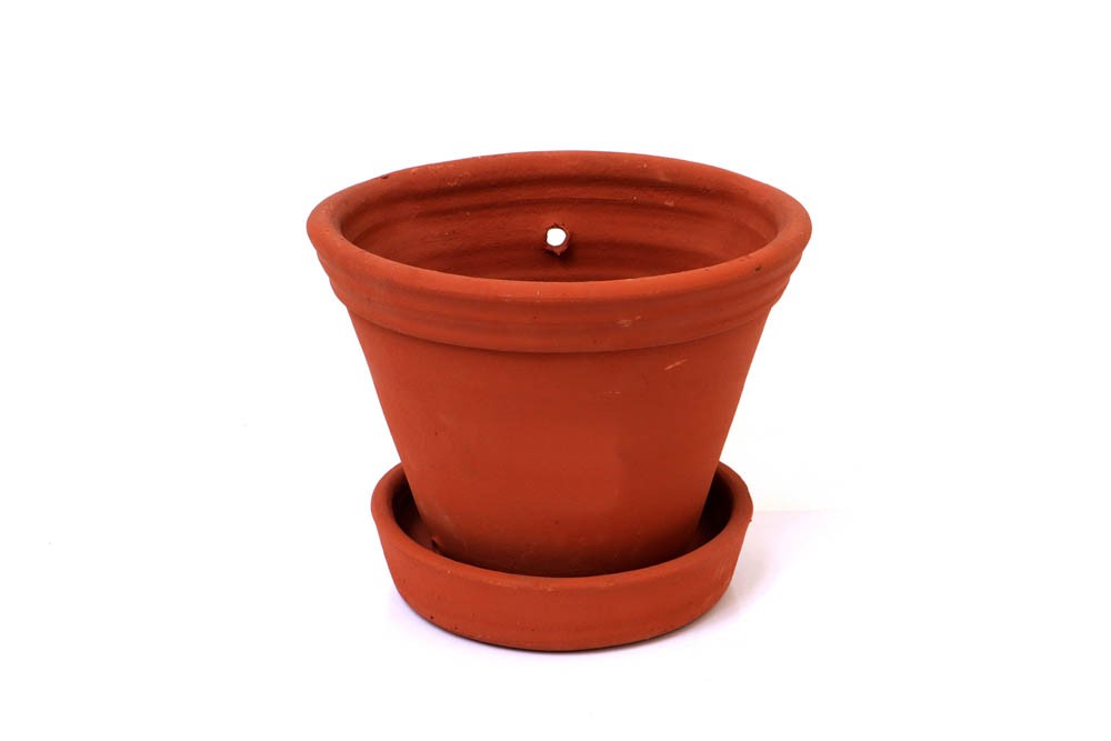 Vaso Parede Liso Com Prato N. 3 (17x23x16)