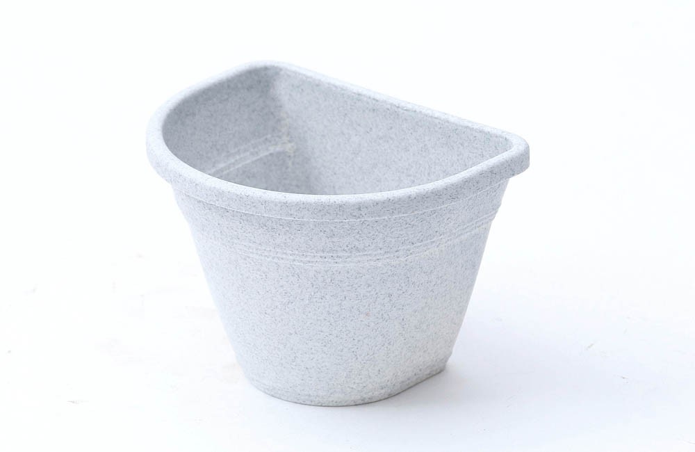 Vaso Vicenza Parede Plástico Granito (15cm)