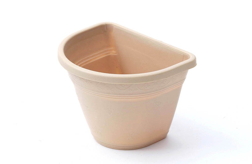 Vaso Parede Plástico Areia (15cm)