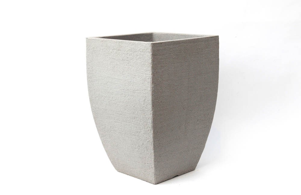 Vaso Quadrado Moderno 36 Cinza (56x36x36)