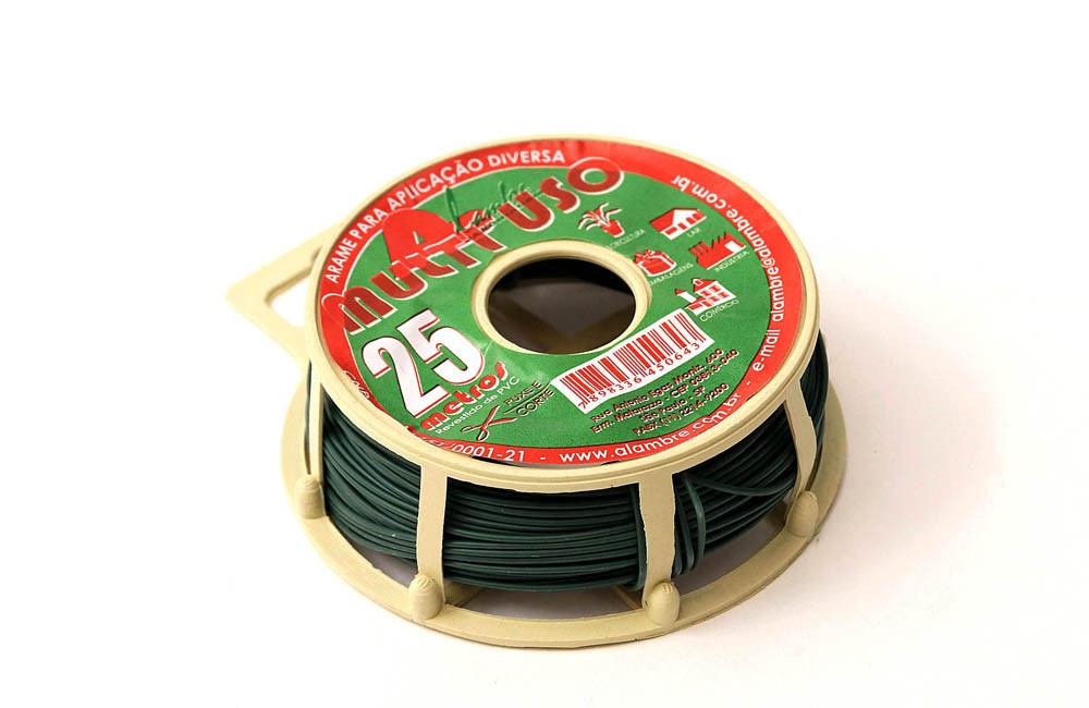 Arame Multi Uso F26 Com PVC Verde (25m)