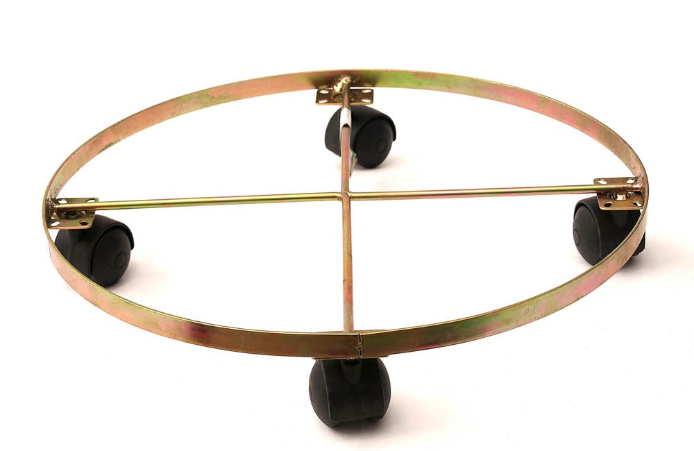 Rodízio / suporte 08 Redondo Ferro Dourado (40cm)