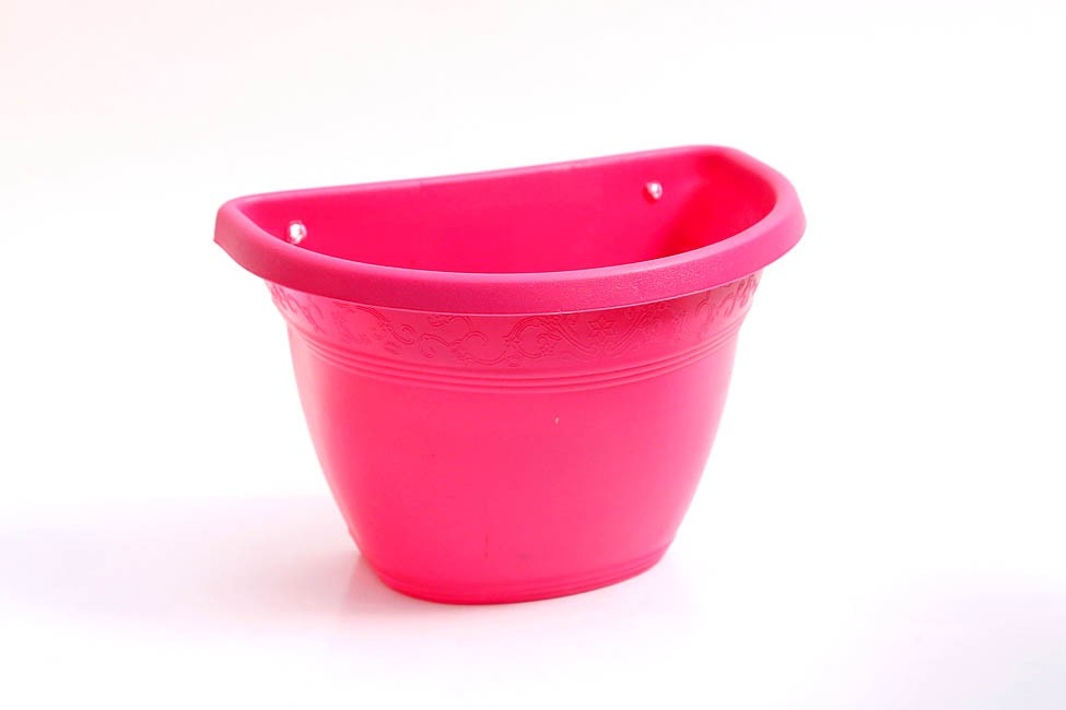 vaso parede plástico 23 rosa (24x17x17)