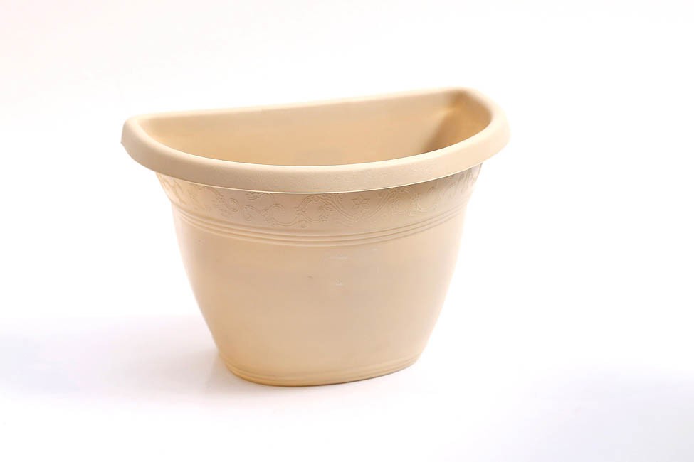 vaso parede plástico 23 areia (24x17x17)