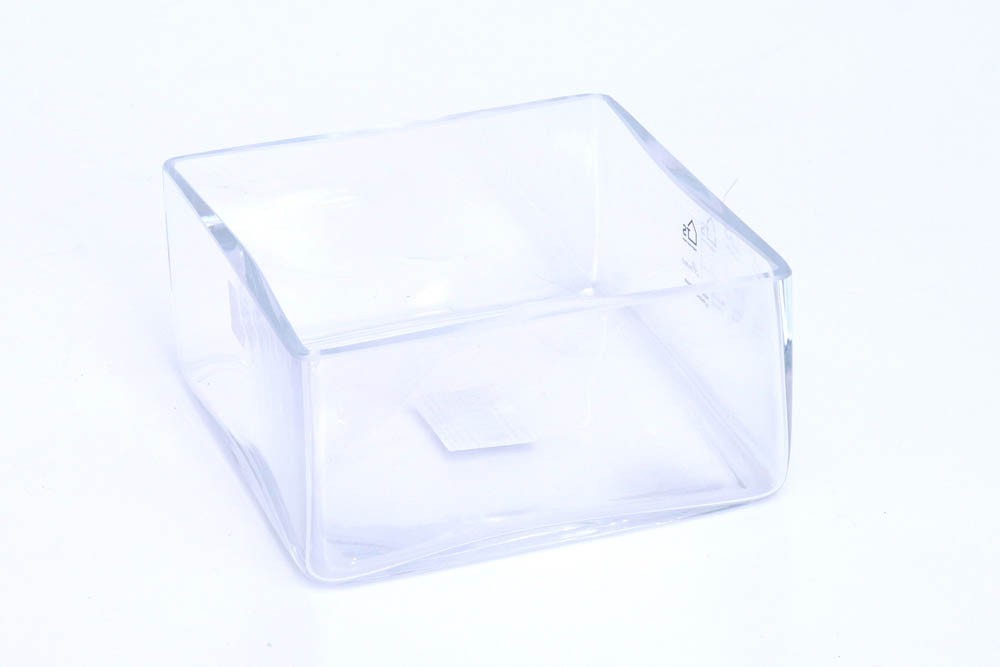 Bacia Quadrada Vidro (20x20x10)