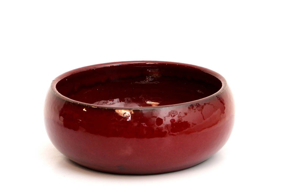 Cuia Cerâmica Vermelho (25x10)