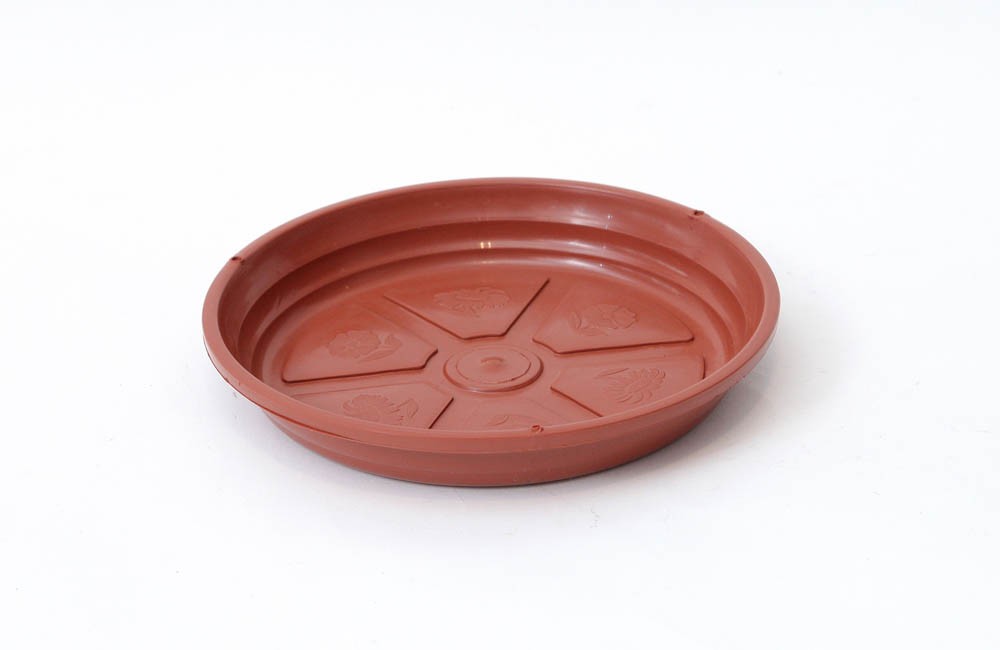 Prato Plástico n.7 Marrom ( 4cm de altura X 29cm diam)