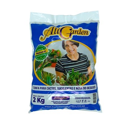 Terra Substrato para Cactos, Suculentas e Rosa do Deserto All Garden 2Kg